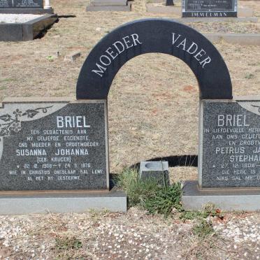 BRIEL Petrus Jacobus Stephanus 1908-1981 &amp; Susanna Johanna KRUGER 1908-1976