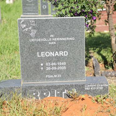 BRITS Leonard 1949-2005