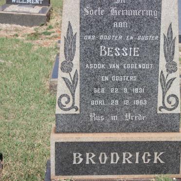 BRODRICK Bessie 1931-1963