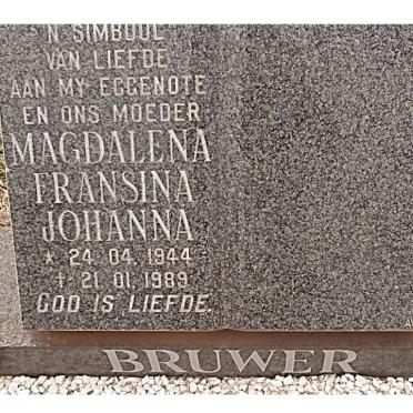 BRUWER Magdalena Fransina Johanna 1944-1989