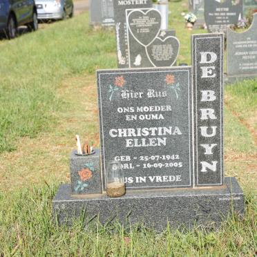 BRUYN Christina Ellen, de 1942-2005