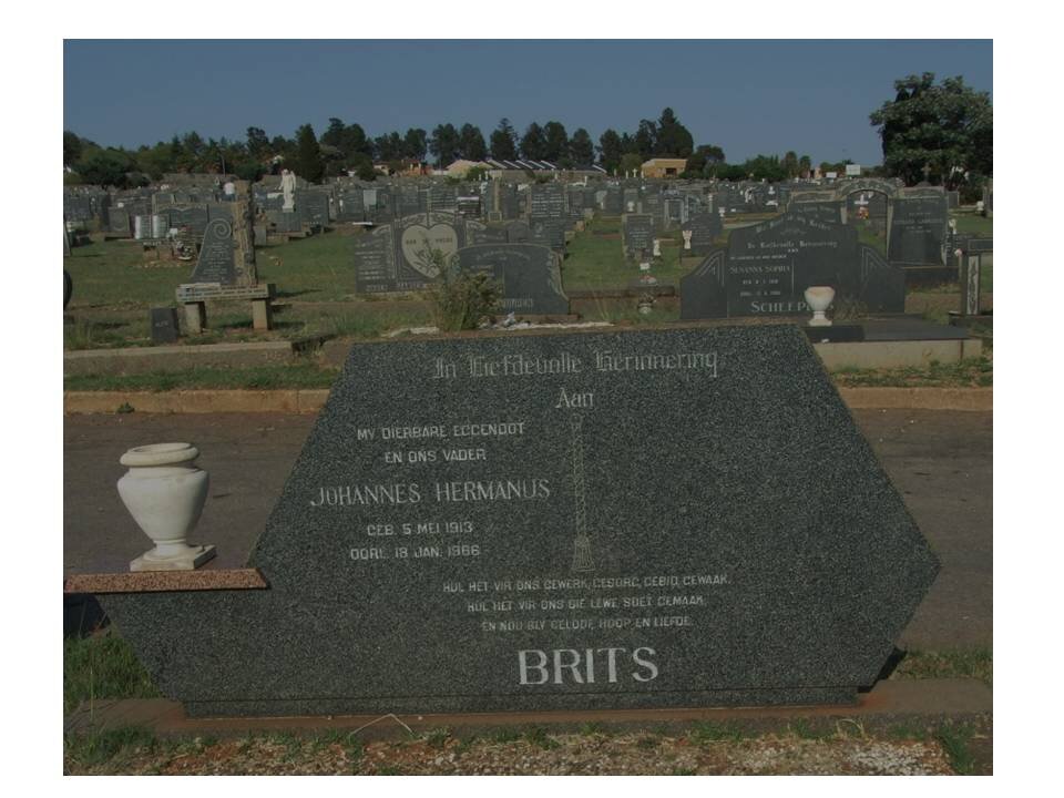 BRITS Johannes Hermanus 1913-1968