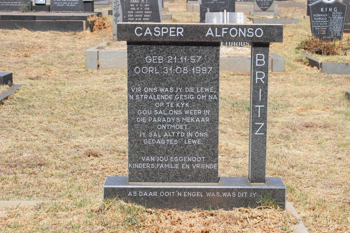 BRITZ Casper Alfonso 1957-1997