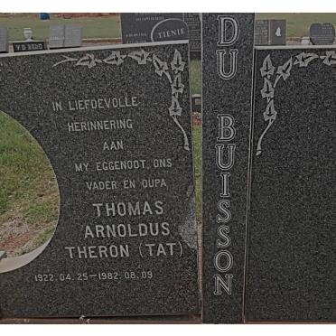 BUISSON Thomas Arnoldus Theron, du 1922-1982