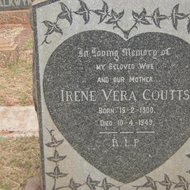 COUTTS Irene Vera 1900-1949