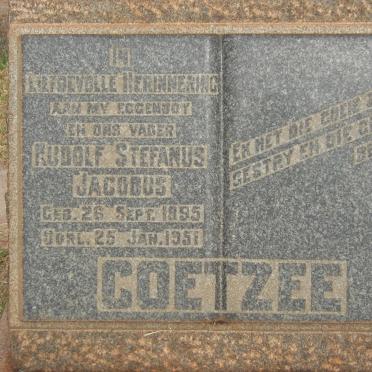 COETZEE Rudolf Stefanus 1895-1951