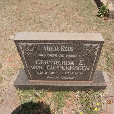 COPPENHAGEN Gertruida E., van 1919-1974