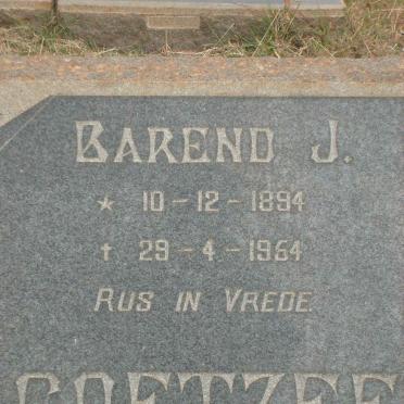 COETZEE Barend J. 1894-1954
