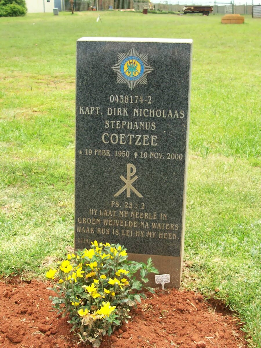 COETZEE Dirk Nicholaas Stephanus 1950-2000