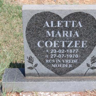 COETZEE Aletta Maria 1877-1970