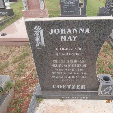 COETZER Johanna May 1908-2000