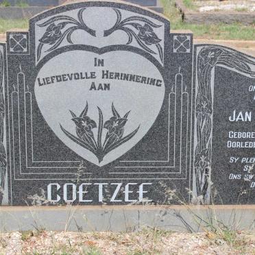 COETZEE Jan Andries 1906-1975 &amp; Christina Alida 1909-1973