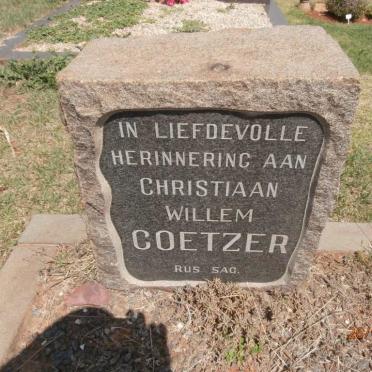 COETZER Christiaan Willem &amp; Hester Helena