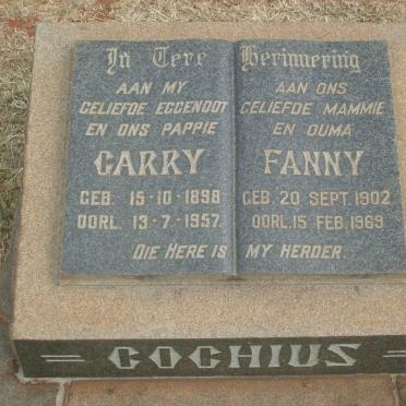 COCHIUS Garry 1898-1957 &amp; Fanny 1902-1969