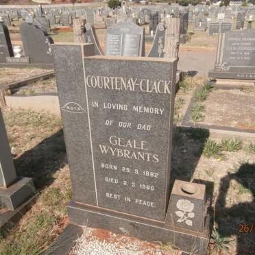 CLACK Geale Wybrants, COURTENY 1882-1965