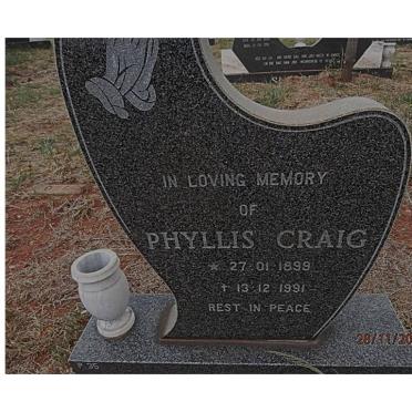 CRAIG Phyllis 1899-1991