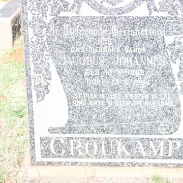 CROUKAMP Jacobus Johannes 1888-1964