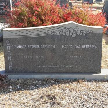 CRONJE Johannes Petrus Strydom 1925-1968 &amp; Magdalena Hendrina 1941-