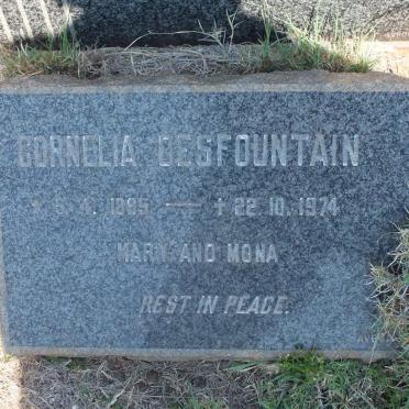 DESFOUNTAIN Cornelia 1895-1974