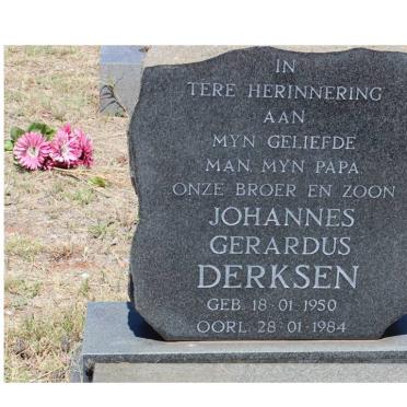 DERKSEN Johannes Gerardus 1950-1984