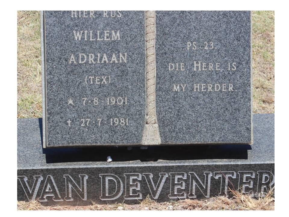 DEVENTER Willem Adriaan, van 1901-1981