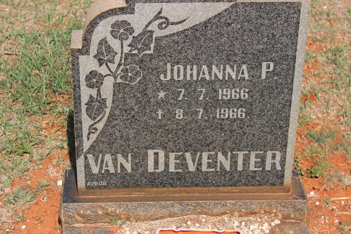 DEVENTER Johanna P., van 1966-1966