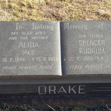 DRAKE Spencer Rudrum 1888-1978 &amp; Alida 1896-1970