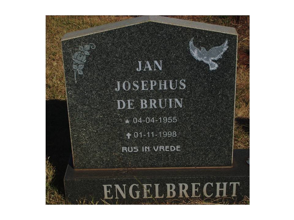 ENGELBRECHT Jan Josephus De Bruin 1955-1998