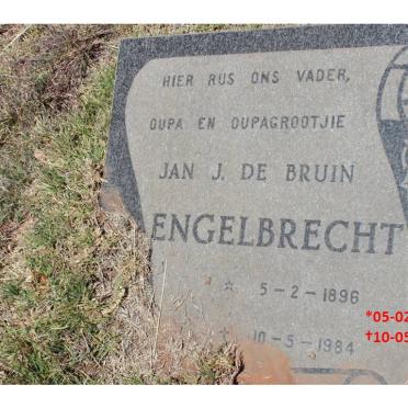 ENGELBRECHT Jan J. De Bruin 1896-1984