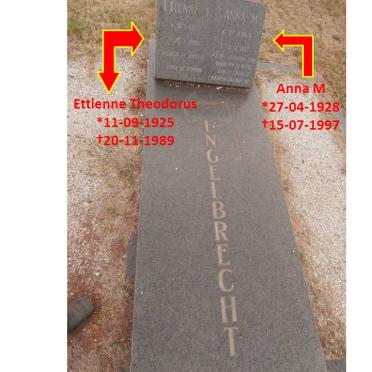 ENGELBRECHT Etienne T. 1925-1989 &amp; Anna M. 1928-1997