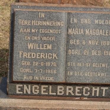ENGELBRECHT Willem Frederick 1876-1956 &amp; Maria Magdalena 1883-1964