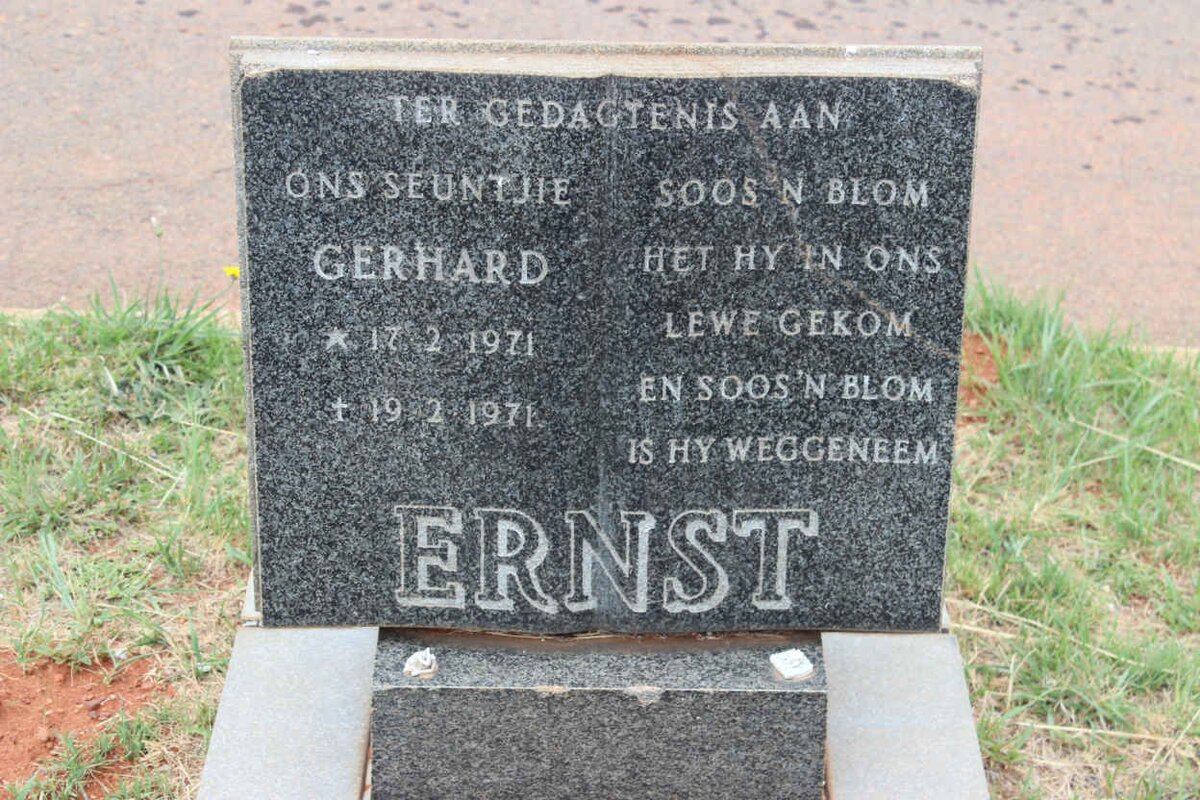 ERNST Gerhard 1971-1971