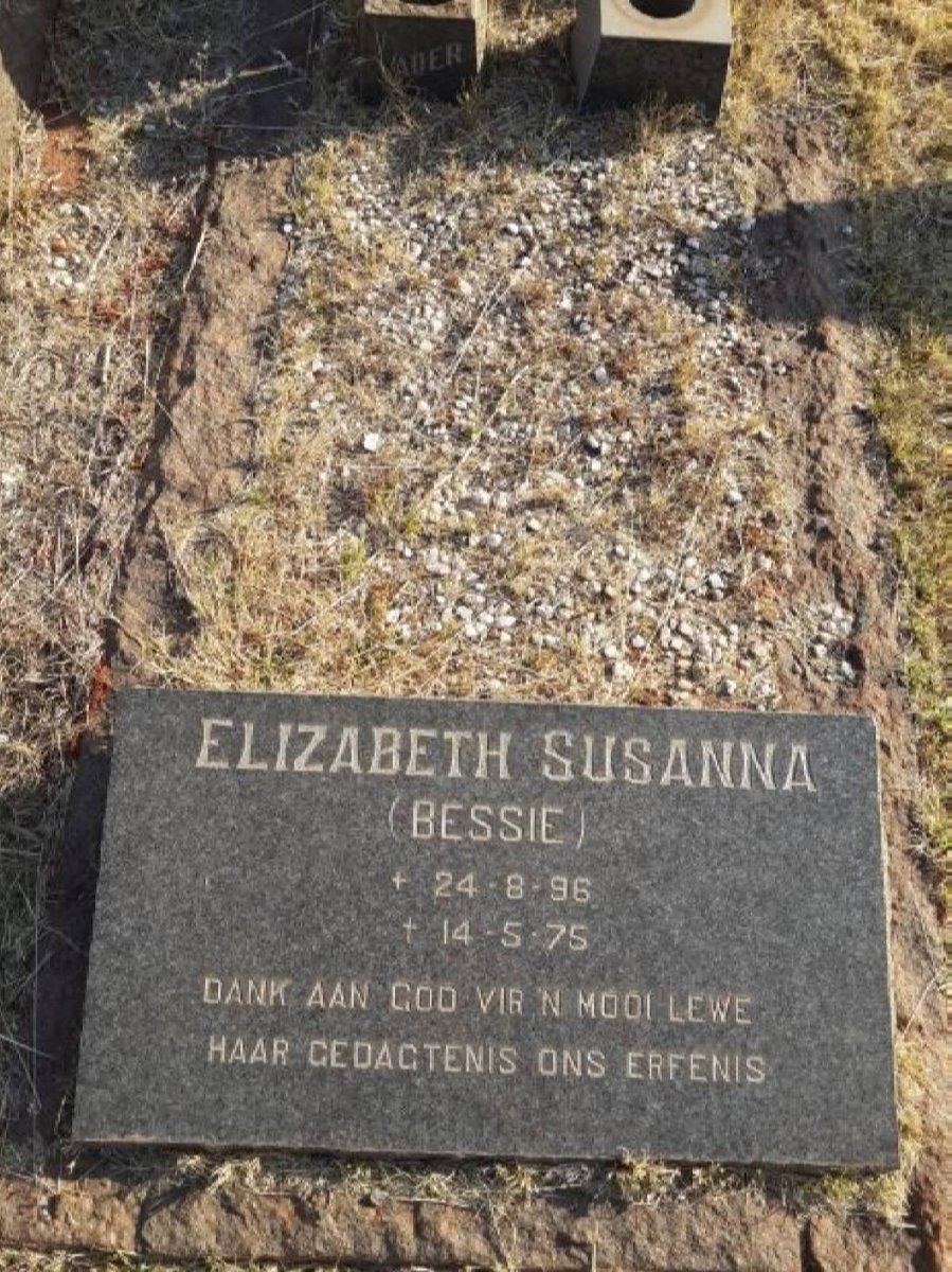 ERASMUS Elizabeth Susanna 1896-1975