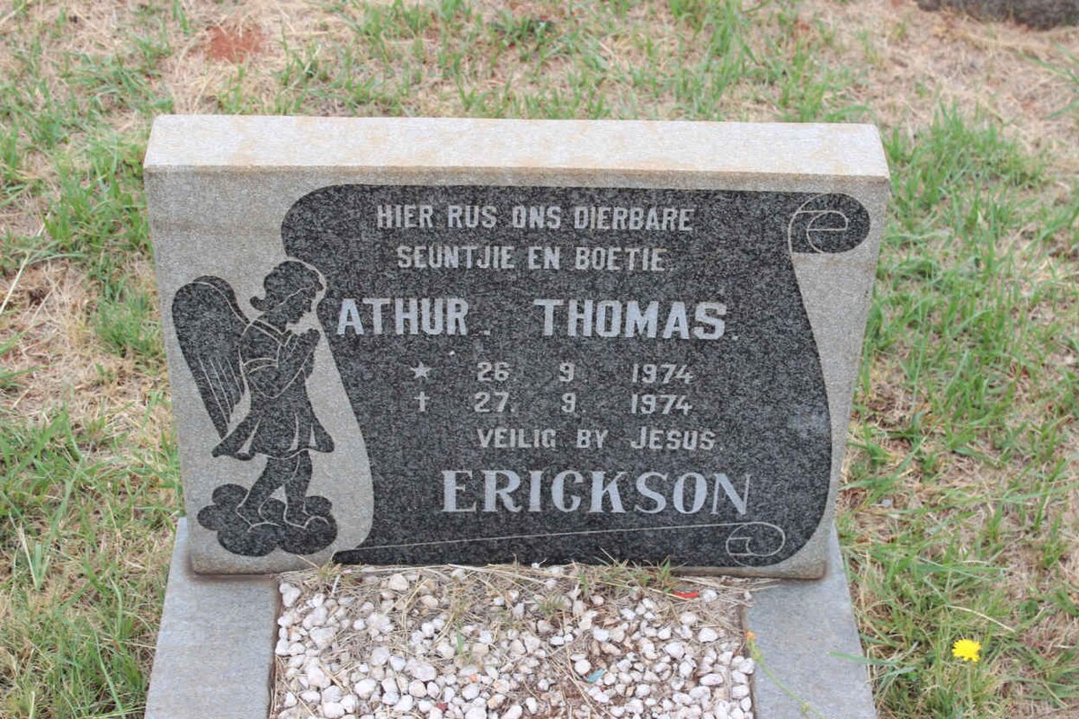 ERICKSON Athur Thomas 1974-1974