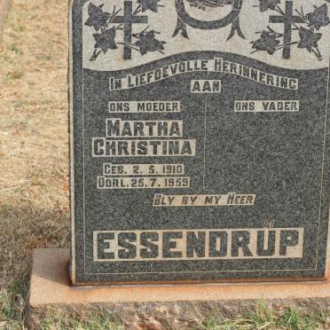 ESSENDRUP Martha Christina 1910-1959