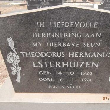 ESTERHUIZEN Theodorus Hermanus 1928-1981