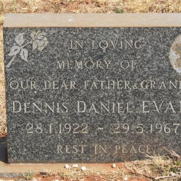 EVANS Dennis Daniel 1922-1967