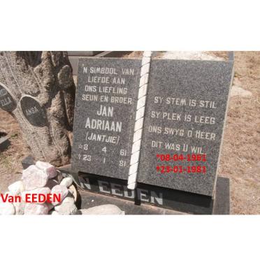 EEDEN Jan Adriaan, van 1961-1981
