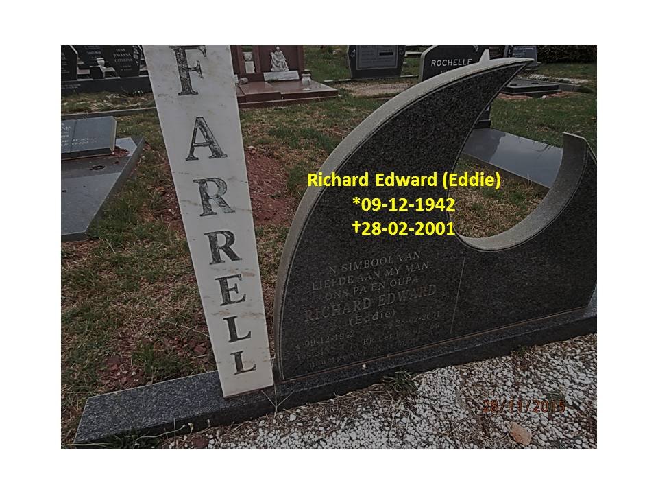 FARRELL Richard Edward 1942-2001