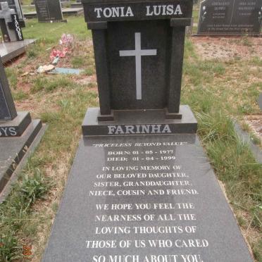 FARINHA Tonia Luisa 1977-1999