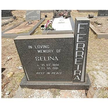 FERREIRA Selina 1891-1981