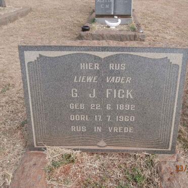 FICK G.J. 1892-1960