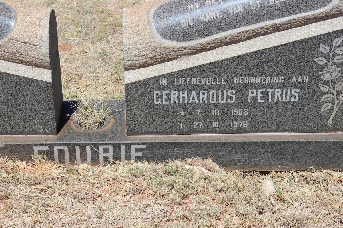 FOURIE Gerhardus Petrus 1908-1976