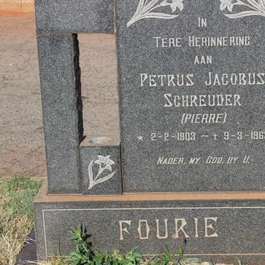 FOURIE Petrus Jacobus Schreuder 1903-1963