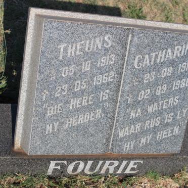 FOURIE Theuns 1913-1962 &amp; Catharina 1919-1986