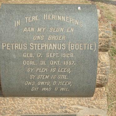 FOURIE Petrus Stephanus 1928-1957