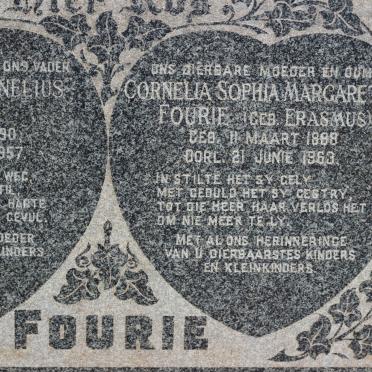 FOURIE Cornelia Sophia Margaretha ERASMUS 1888-1963