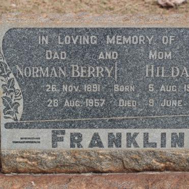 FRANKLIN Norman Berry 1891-1957 &amp; Hilda 1908-1965
