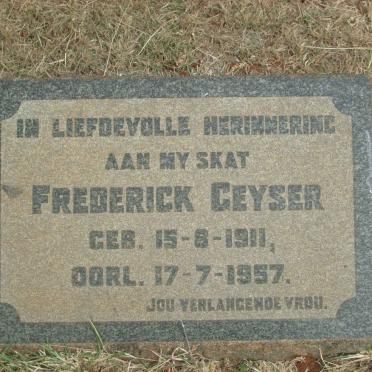 GEYSER Frederick 1911-1957