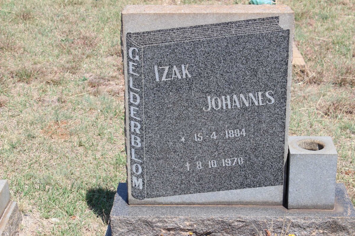 GELDERBLOM Izak Johannes 1884-1970